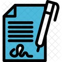 Contract Sign  Icon