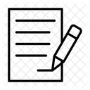 Contrat Signature Document Icône