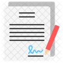 Contrat Accord Employe Icône