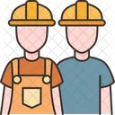 Contractors Worker Industrial Icon