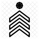 Ejercito Insignia Chevron Icono