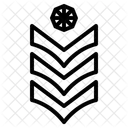 Ejercito Insignia Chevron Icono