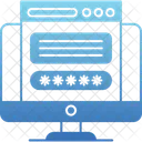 Contrasena Diseno Web Seguridad Icono