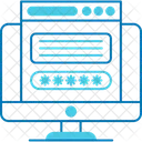 Contrasena Diseno Web Seguridad Icono