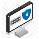 Contrasena De Computadora Seguridad Informatica Seguridad De Datos Icon