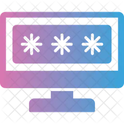 Contraseña de seguridad de la computadora  Icono