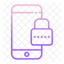 Bloqueo de contraseña móvil  Icono