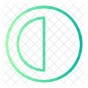 Contrast Circle Symbol Icon