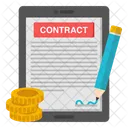 Contrat Affaire Signature Icon