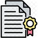 Accord De Licence Certification Accord Icône