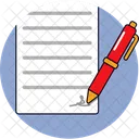 Contrato Documento Legal Acuerdo Icono