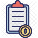 Contrato Criptografico Bitcoin Contratos Inteligentes Ícone
