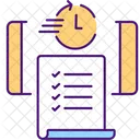 Contrato de ahorro de tiempo  Icono