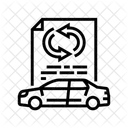 Contrato de arrendamiento  Icono