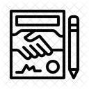 Contrato de arrendamiento  Icono