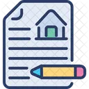 Contrato De Casa Concesionario Acuerdo Icono