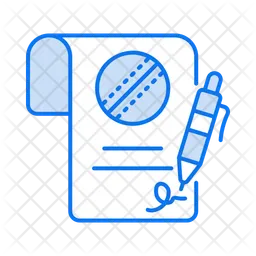 Contrato de cricket  Icono