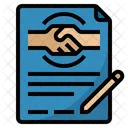 Contrato De Trabajo Contrato Acuerdo Icono
