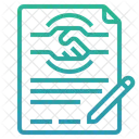 Contrato De Trabajo Contrato Acuerdo Icono