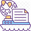 Contrato de entrega  Icono