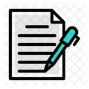 Contrato Proyecto Documento Icono