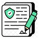 Contrato de seguro  Icono