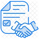 Contrato De Trabajo Contrato De Empleado Base De Datos De Empleados Icono
