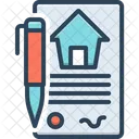 Contrato De Arrendamiento Solicitud Icono