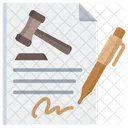 Derecho contractual  Icono