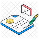 Contrato Financeiro Acordo Financeiro Contrato Ícone