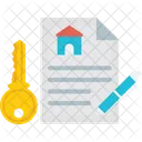 Contrato imobiliário  Ícone