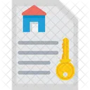 Contrato imobiliário  Ícone
