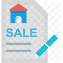 Contrato imobiliário  Ícone