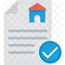 Contrato imobiliário  Ícone