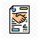 Legal Contrato Corporativo Icono