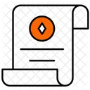 Contratos Inteligentes Bitcoin Criptomoeda Ícone