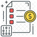 Contratos Inteligentes Dolar Lista De Verificacao Ícone