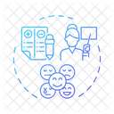 Control Social Student Behavior Tracking Icon