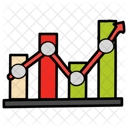 Control Chart Icon - Download in Colored Outline Style