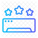 Control De Calidad Aire Acondicionado Estrellas De Calificacion Icono
