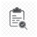 Control De Calidad Busqueda Verificado Icono