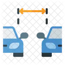 Control Automatico De Distancia Funcion De Seguridad Automatizacion Icono