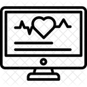 Control de latidos del corazón  Icono