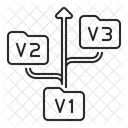 Control De Versiones Version Pagina Web Icono