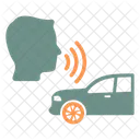 Control De Voz Reconocimiento De Voz Coche Icono