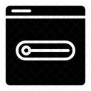 Control Deslizante Pagina Web Panel De Control Icono