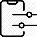 Control deslizante de configuración del teléfono inteligente  Icon