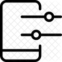 Control deslizante de configuración móvil  Icon