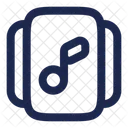 Control deslizante de notas musicales  Icono