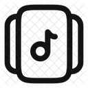 Control deslizante de notas musicales  Icono